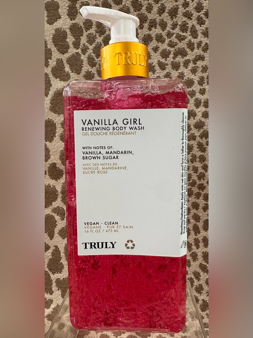 TRULY Beauty VANILLA GIRL Renewing Body Wash~16 fl oz~Vegan & Clean~New!